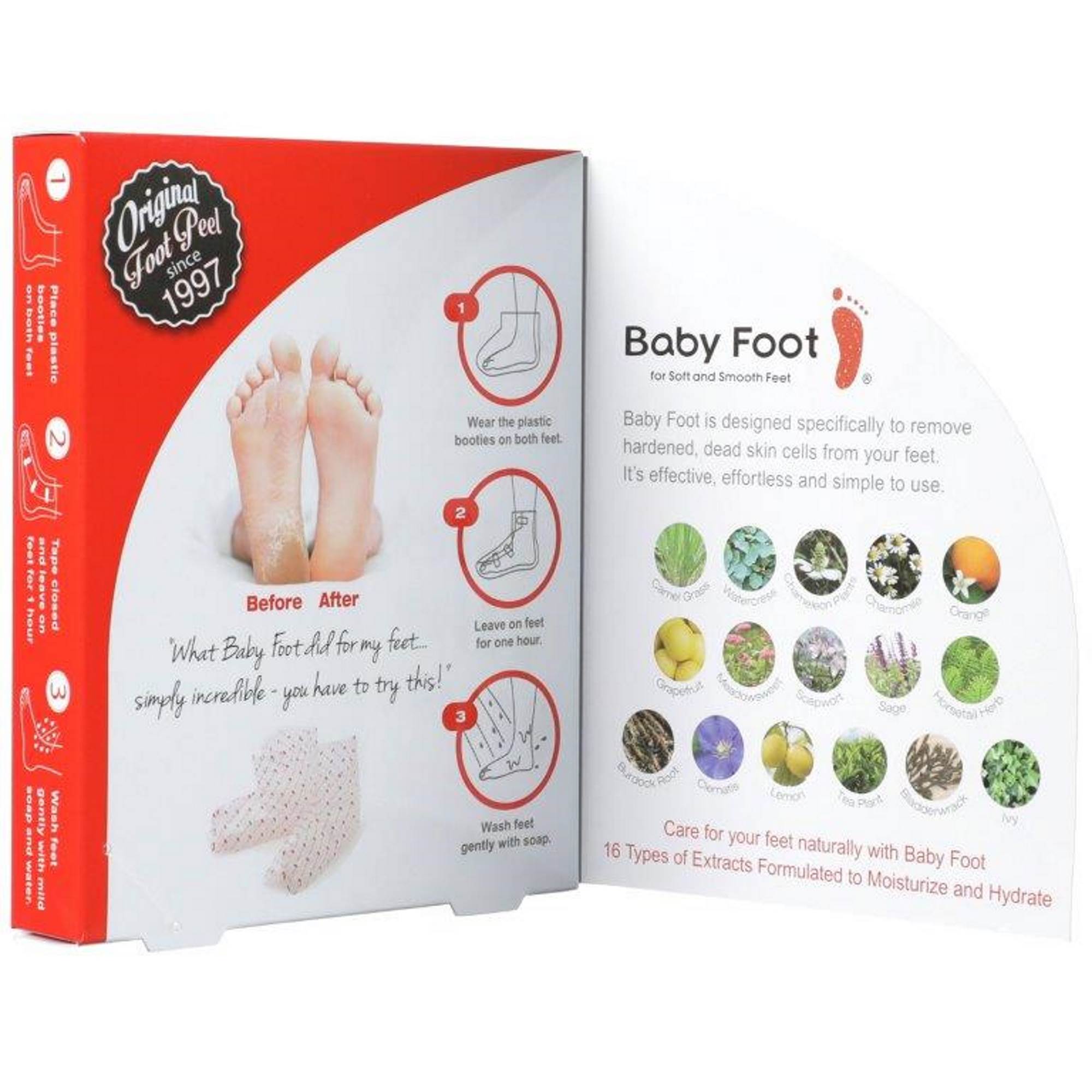 Baby Foot Exfoliant Foot Peel Lavender Scented 2.4 oz